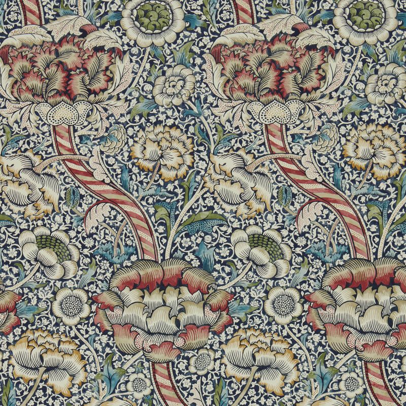 Wandle Wallpaper - Indigo/Madder - Morris & Co - 216849 - Premier Wallcovering