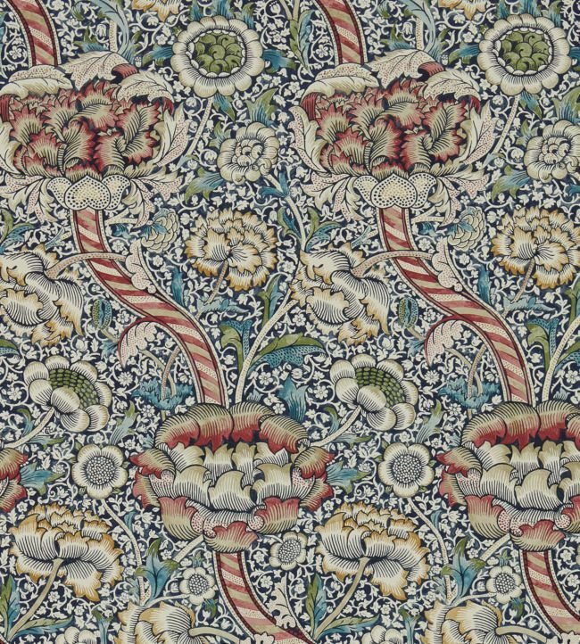 Wandle Wallpaper - Indigo/Madder - 216420 - Morris & Co - Premier Wallcovering