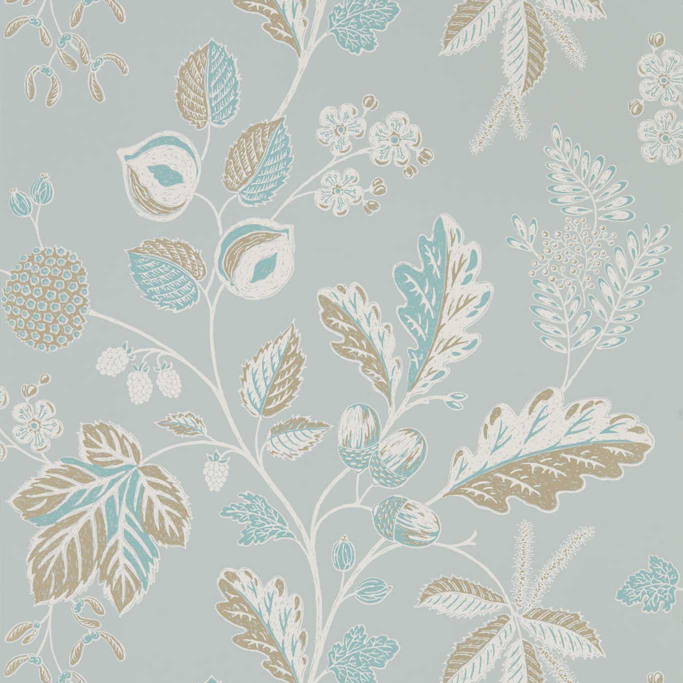 Warwick Wallpaper - Blue Grey - Sanderson - DYSI216617 - Premier Wallcovering