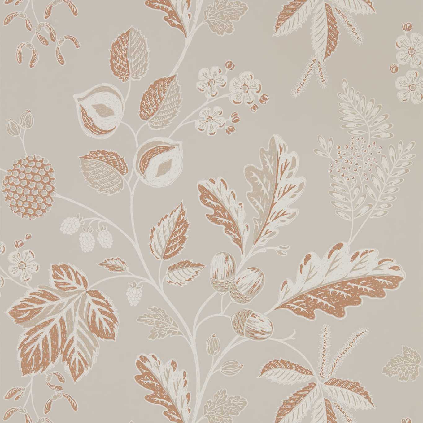 Warwick Wallpaper - Taupe - Sanderson - DYSI216615 - Premier Wallcovering