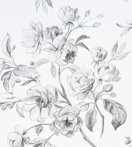 Watelet Wallpaper - Black And White - P540/01 - Designers Guild - Premier Wallcovering