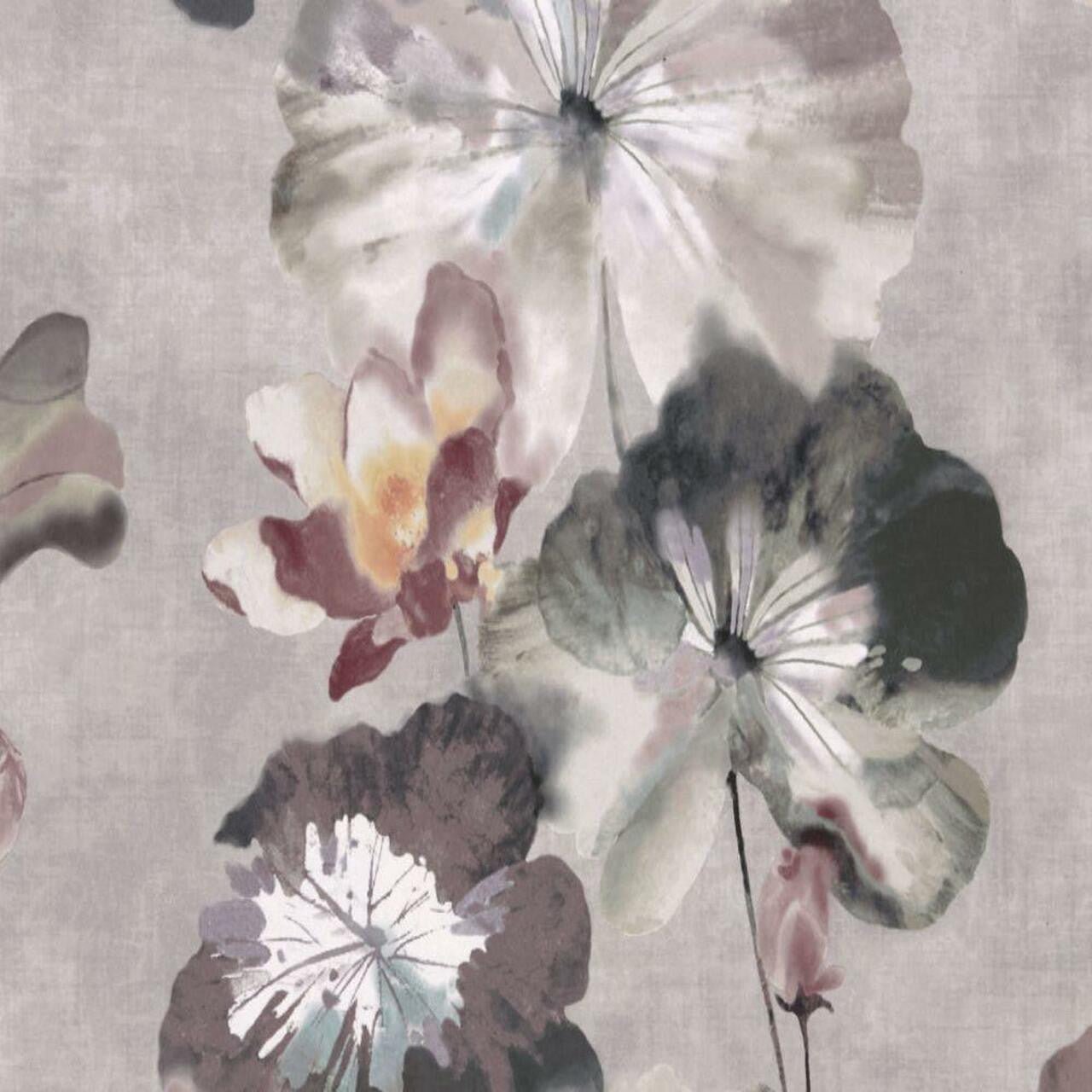 Water Lilies Wallpaper - Chamomile - 1838 wallcoverings - 2008 - 143 - 06 - Premier Wallcovering