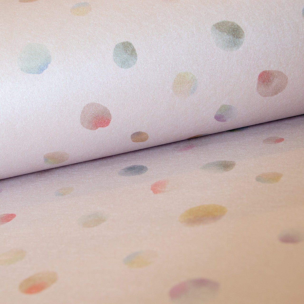 Watercolor Dots Great Kids Wallpaper - Rose - Hohenberger - 26835 - Premier Wallcovering