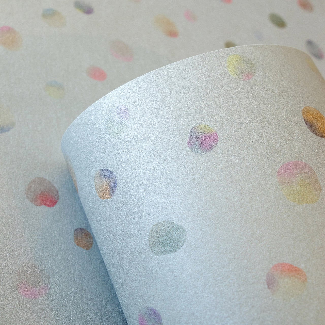 Watercolor Dots Great Kids Wallpaper - Light Blue - Hohenberger - 26837 - Premier Wallcovering