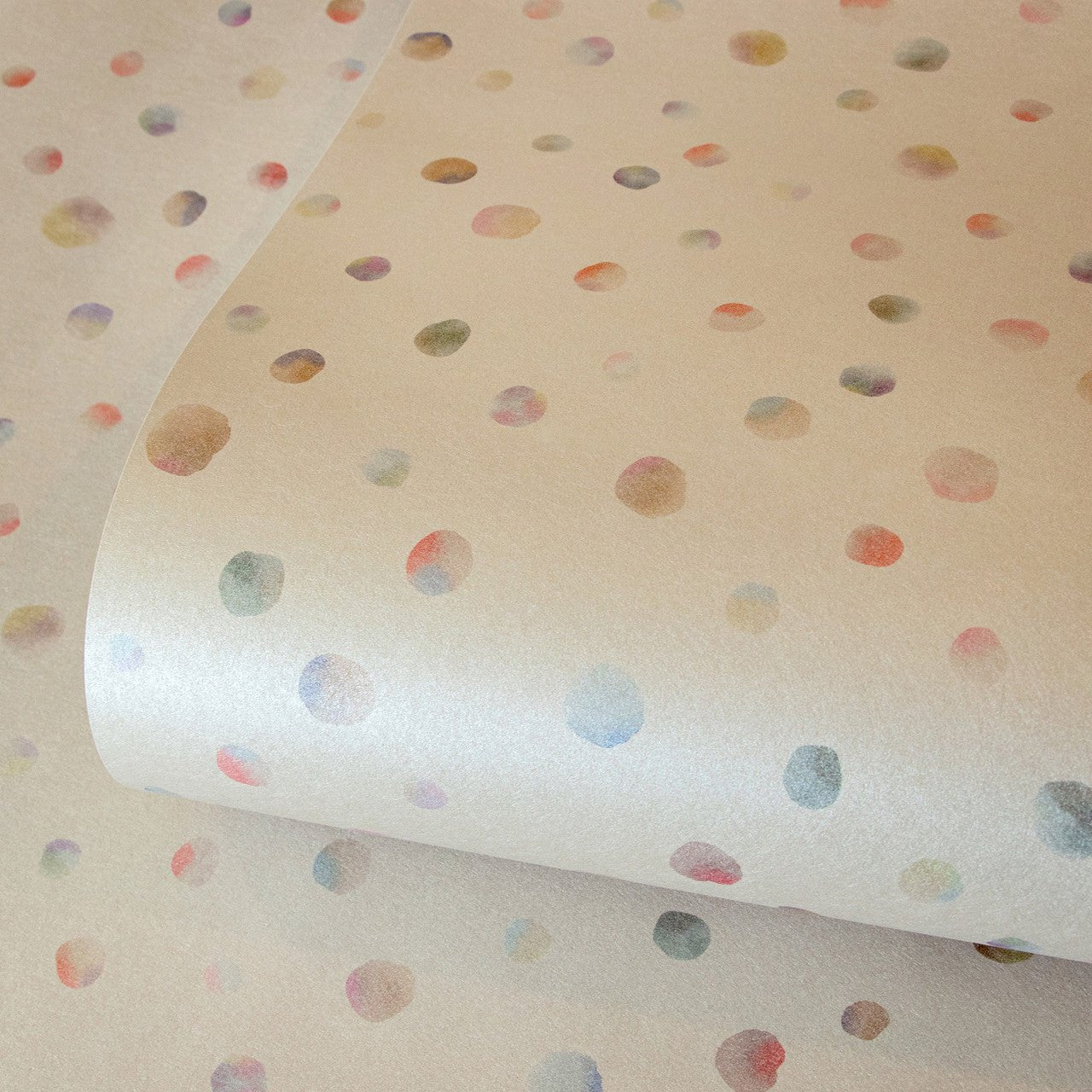 Watercolor Dots Great Kids Wallpaper - Beige - Hohenberger - 26838 - Premier Wallcovering
