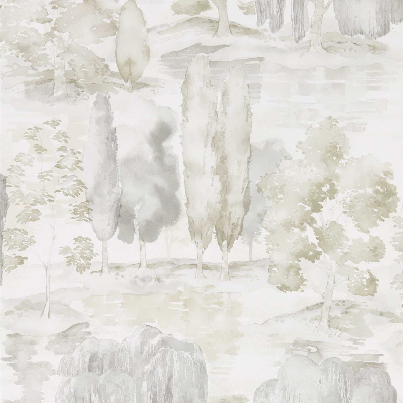 Waterperry Wallpaper - Ivory/Stone - Sanderson - DWAP216280 - Premier Wallcovering