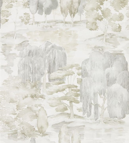 Waterperry Wallpaper - Ivory/Stone - DWAP216280 - Sanderson - Premier Wallcovering