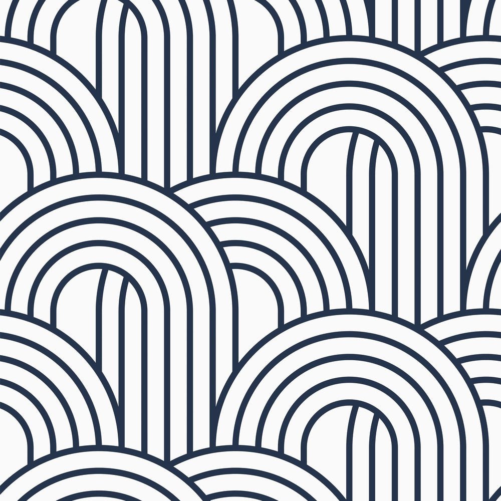 Wave After Wave Wallpaper - Blueberry - Lust Home - LH900240 - Premier Wallcovering