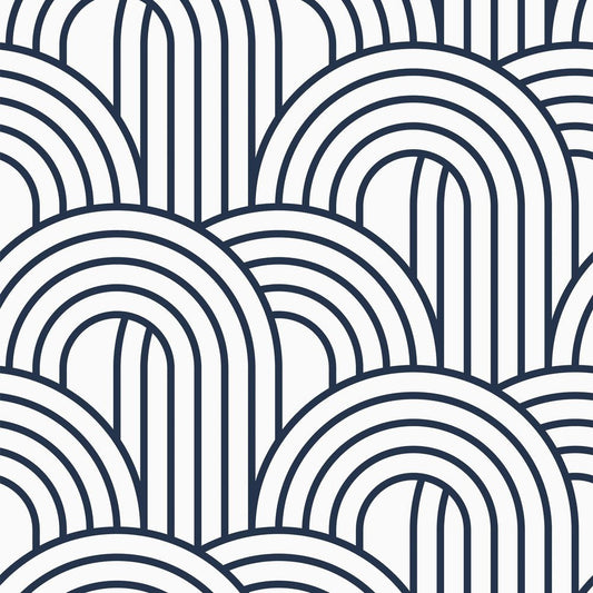 Wave After Wave Wallpaper - Blueberry - Lust Home - LH900240 - Premier Wallcovering