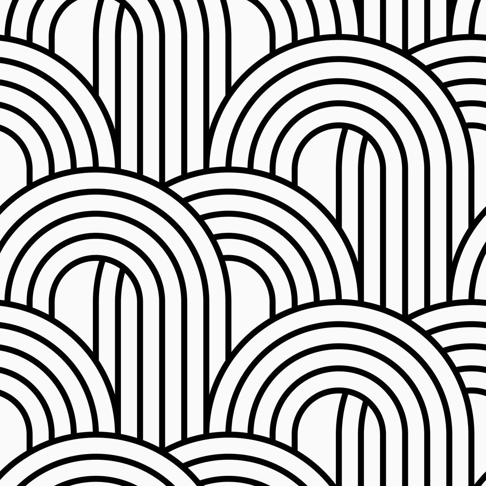 Wave After Wave Wallpaper - Monochrome - Lust Home - LH900296 - Premier Wallcovering