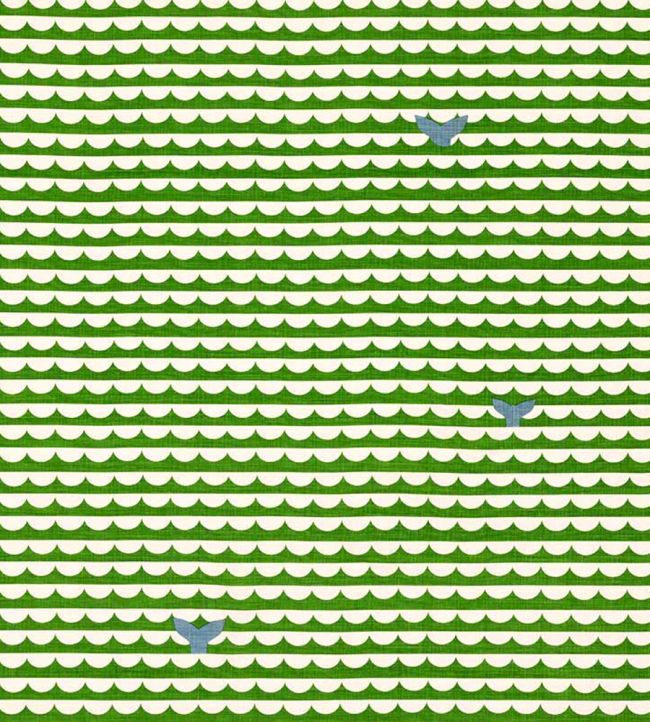 We Sailed Away Fabric - Green - Christopher Farr Cloth - CFF225 - 17 - Premier Wallcovering