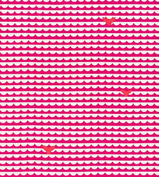 We Sailed Away Fabric - Hot Pink - Christopher Farr Cloth - CFF225 - 16 - Premier Wallcovering