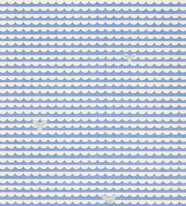 We Sailed Away Wallpaper - Cobalt - Christopher Farr Cloth - CFW225 - 23 - Premier Wallcovering