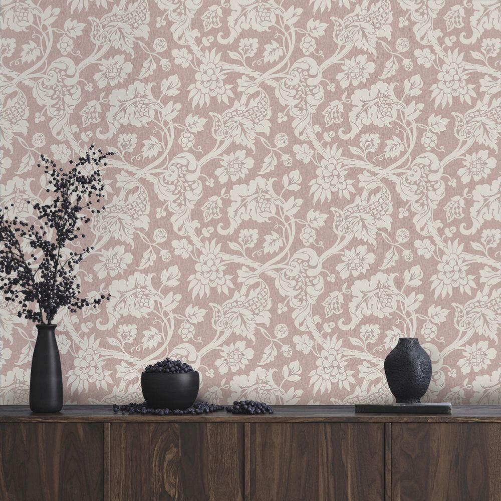 Westcombe Wallpaper - Tea Rose - Timothy Wilman - TW2576 - Premier Wallcovering