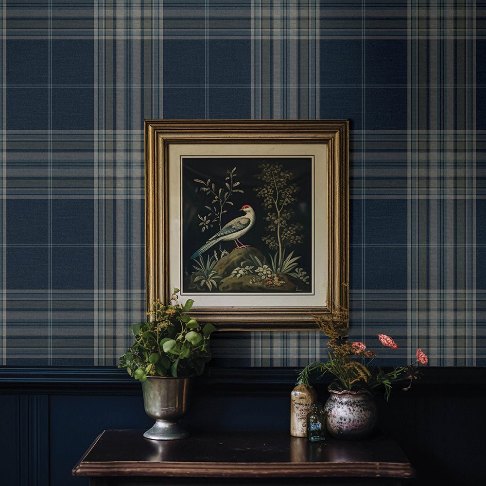 Westley Wallpaper - Navy - A Street Prints - FD27386 - Premier Wallcovering