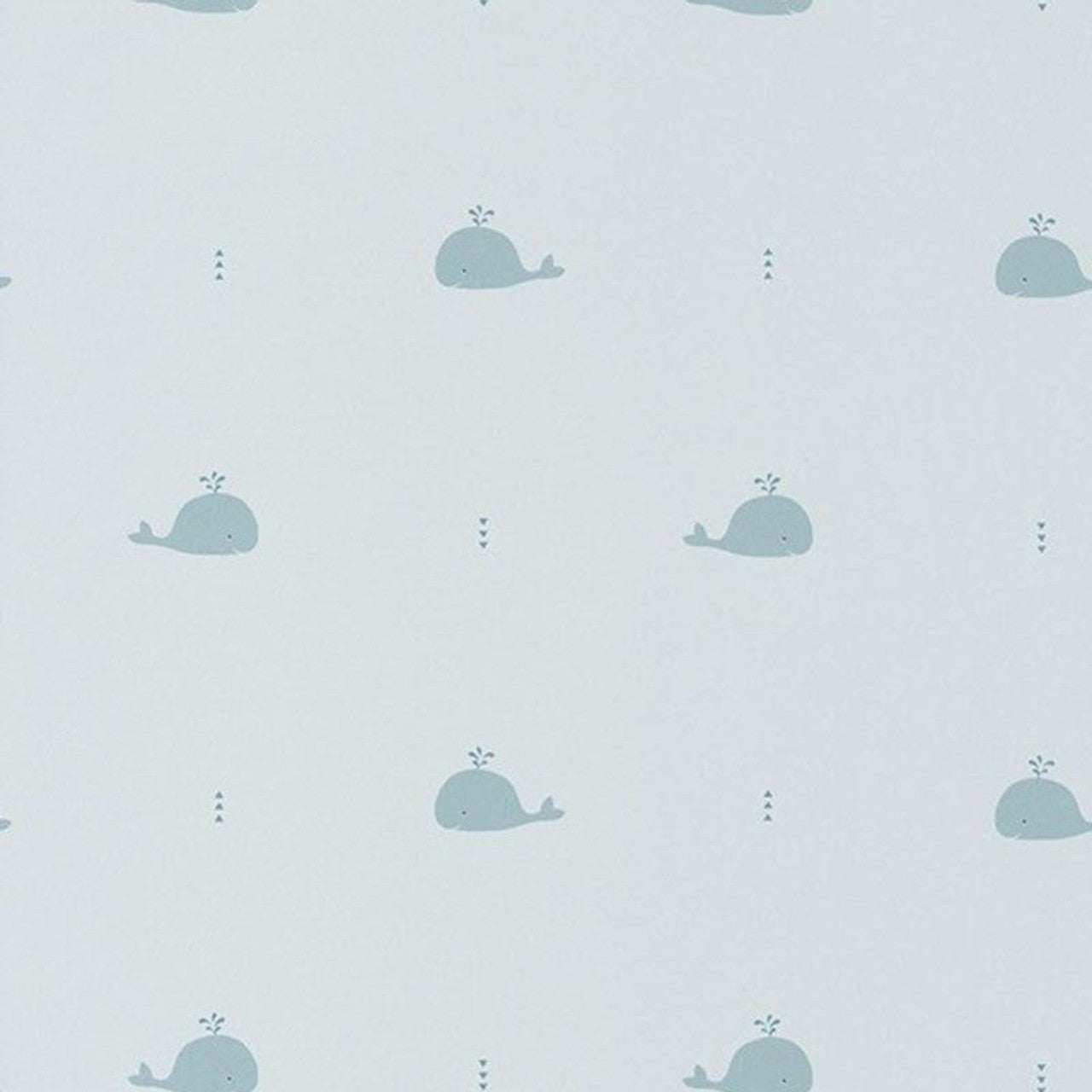 Whale Happy Dreams Wallpaper - Bleu - Casadeco - 82796122 - Premier Wallcovering
