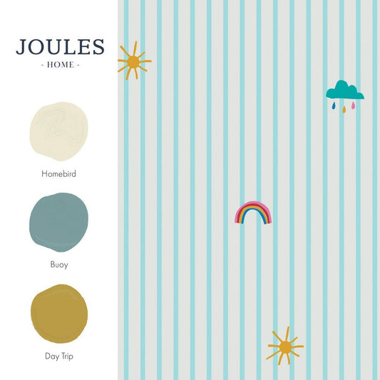 Whatever the Weather Icons Wallpaper - Haze Blue - Joules - 118583 - Premier Wallcovering