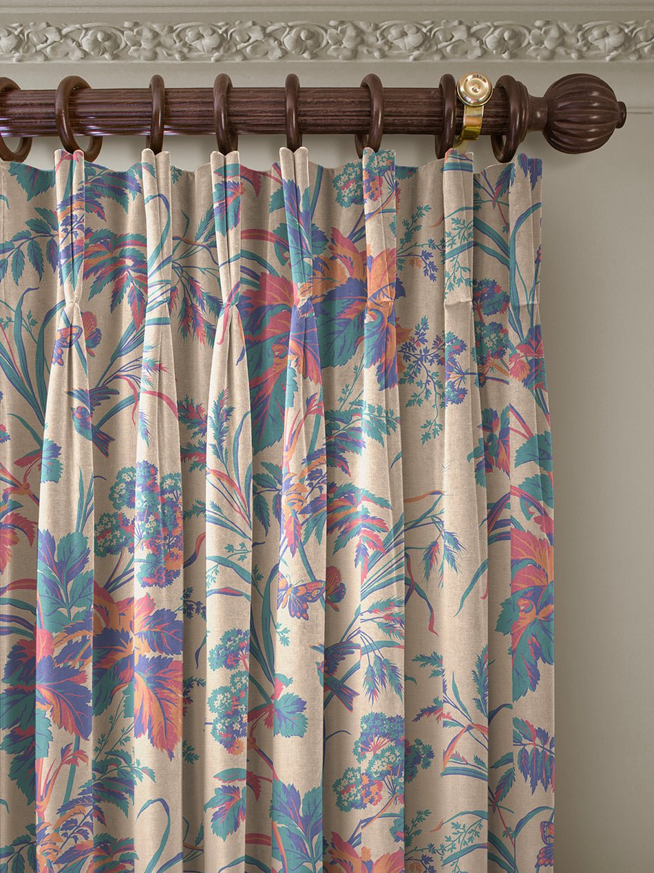 Where The Wildflowers Grow Recycled Velvet Fabric - Warhol - Divine Savages - DVS167-WLD-FLOW-WARH-VEL-MET - Premier Wallcovering