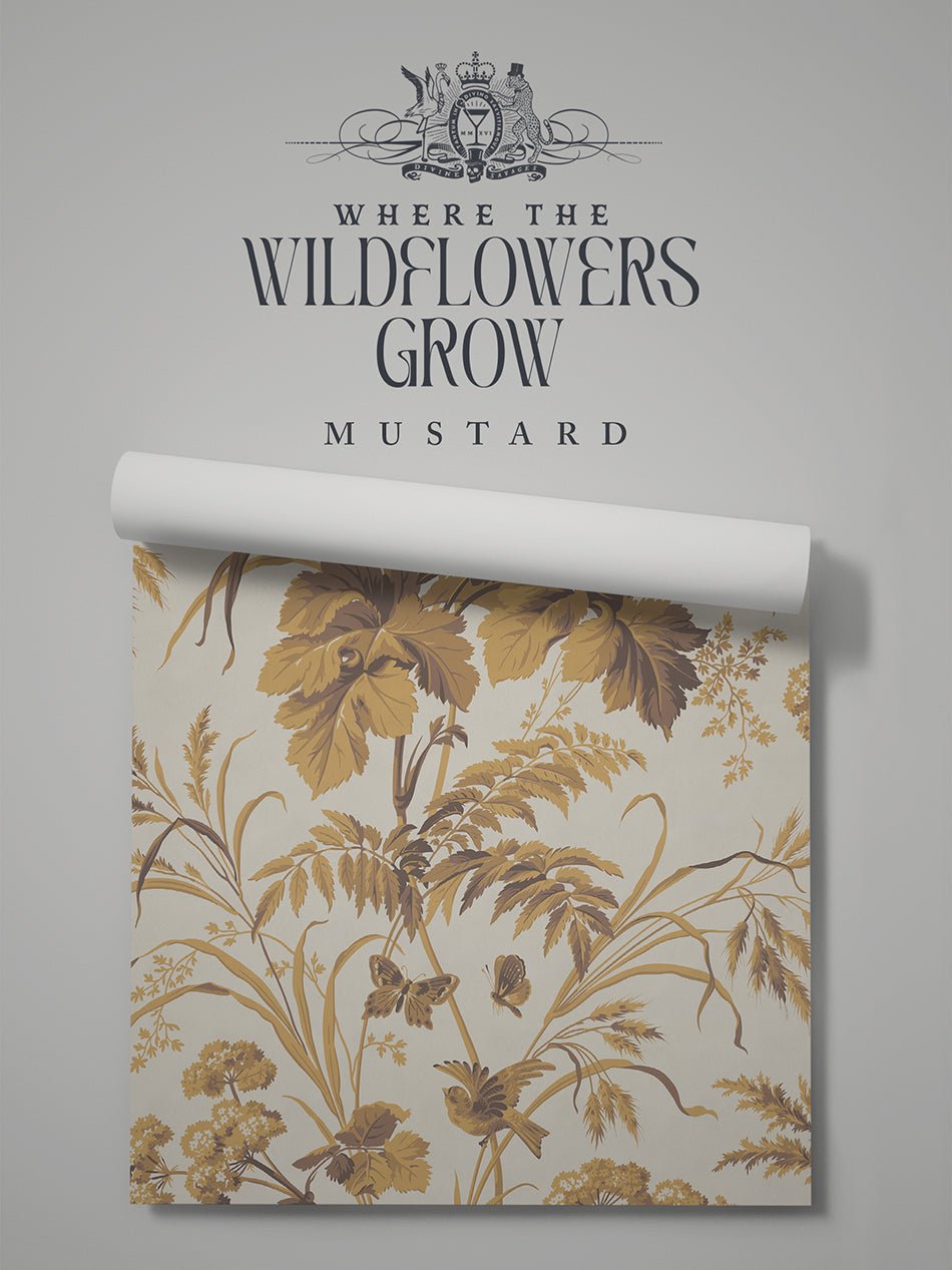 Where The Wildflowers Grow Wallpaper - Sage - Divine Savages - DVS164-WLD-FLOW-SAGE-WR - Premier Wallcovering