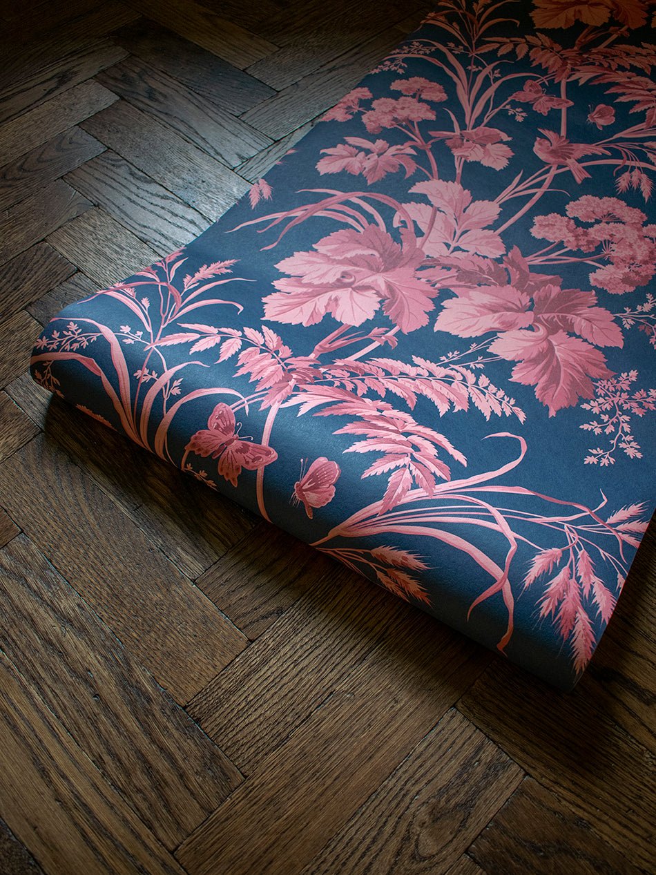 Where The Wildflowers Grow Wallpaper - Dusk - Divine Savages - DVS166-WLD-FLOW-DUSK-WR - Premier Wallcovering