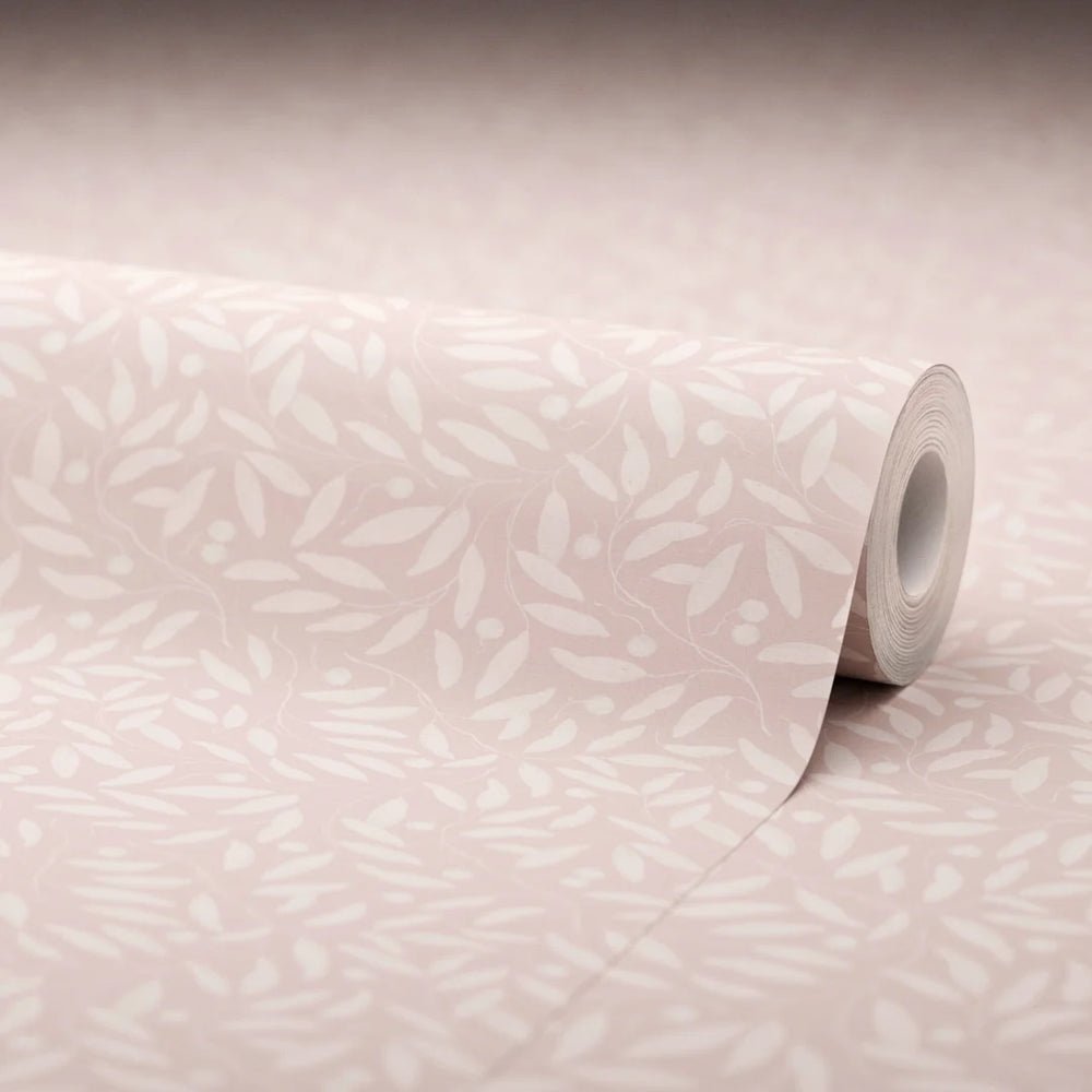 Whispering Leaves Wallpaper - Vintage Rose - LAN100375 - Lucie Annabel - Premier Wallcovering