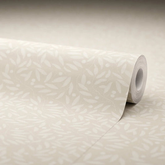 Whispering Leaves Wallpaper - Castle Stone - LAN100372 - Lucie Annabel - Premier Wallcovering