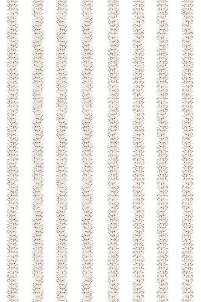White Moth Stripe Wallpaper - Original - Timorous Beasties - WM/MICA/02 - Premier Wallcovering