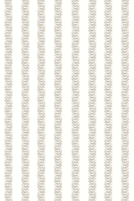 White Moth Stripe Wallpaper - Original - Timorous Beasties - WM/MICA/02 - Premier Wallcovering