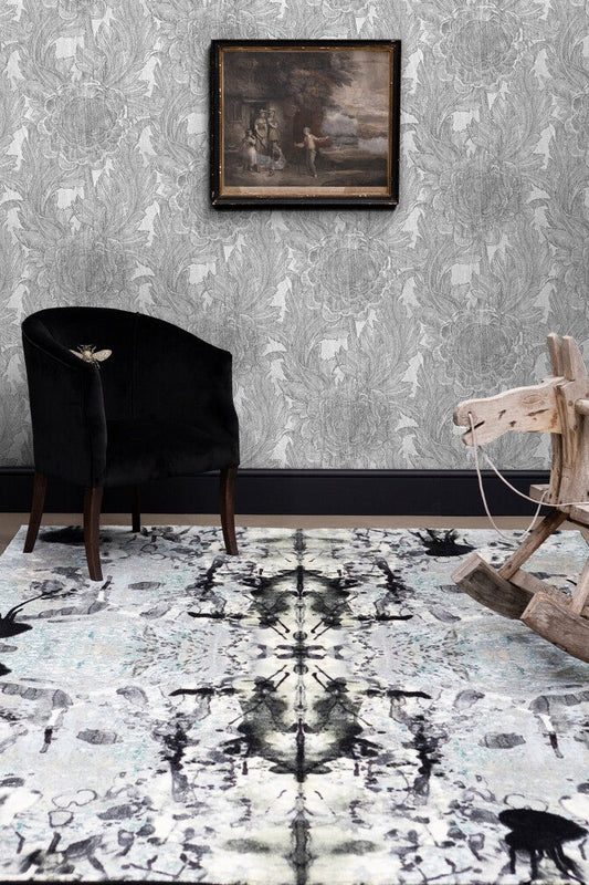 Whitewash Rose Wallpaper - Original - Timorous Beasties - STCO/WWR/SMM/01 - Premier Wallcovering