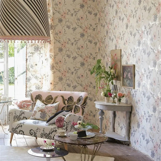 Whitewell Wallpaper - Gold - P505/05 - Designers Guild - Premier Wallcovering