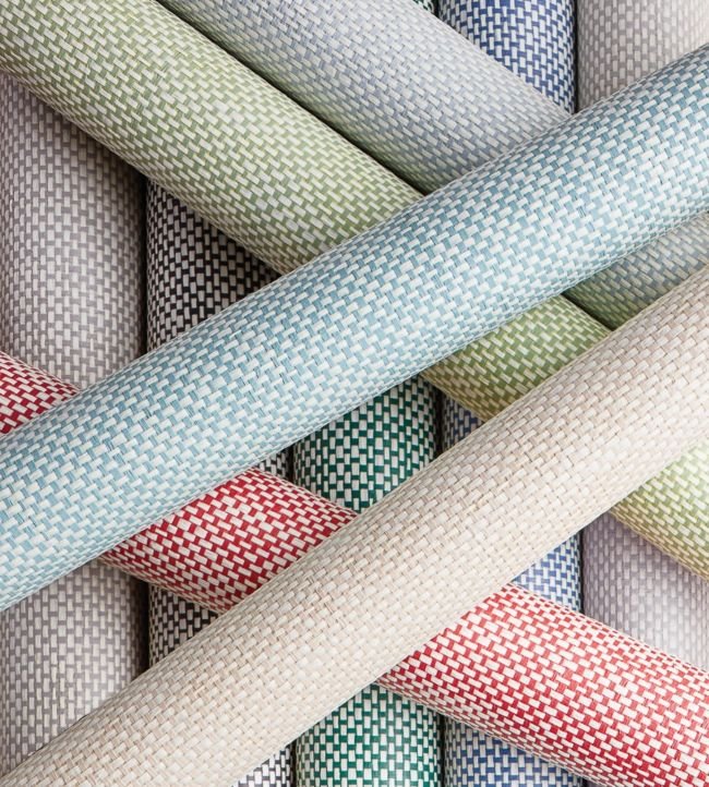 Wicker Weave Wallpaper - Blue - Thibaut - T72817 - Premier Wallcovering