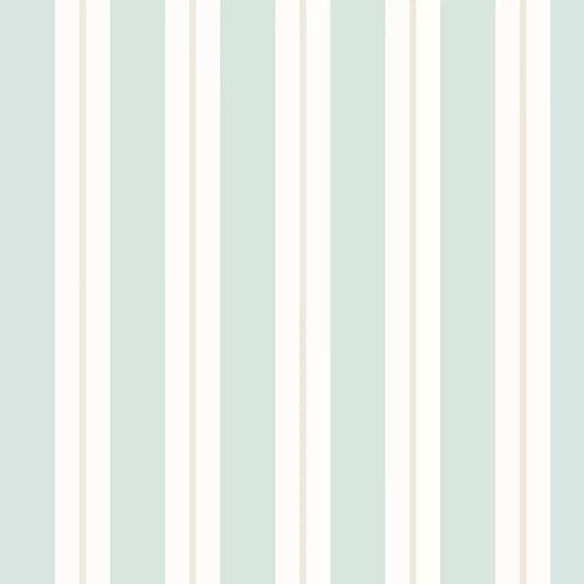 Wide Multi Stripe Wallpaper - Seafoam - Ohpopsi - SIS50134W - Premier Wallcovering