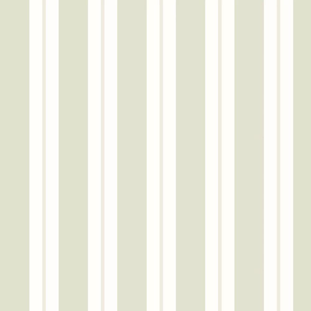 Wide Multi Stripe Wallpaper - Sage - Ohpopsi - SIS50135W - Premier Wallcovering
