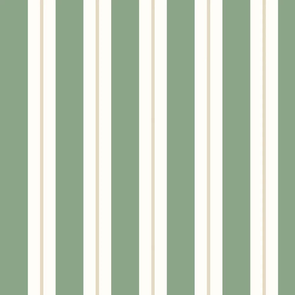 Wide Multi Stripe Wallpaper - Moss - Ohpopsi - SIS50140W - Premier Wallcovering