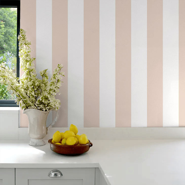 Wide Stripe Wallpaper - Plaster - Ohpopsi - SIS50141W - Premier Wallcovering