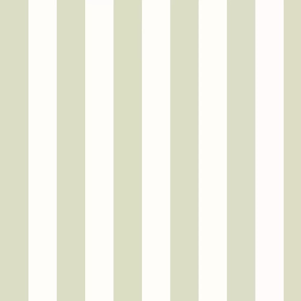 Wide Stripe Wallpaper - Sage - Ohpopsi - SIS50146W - Premier Wallcovering