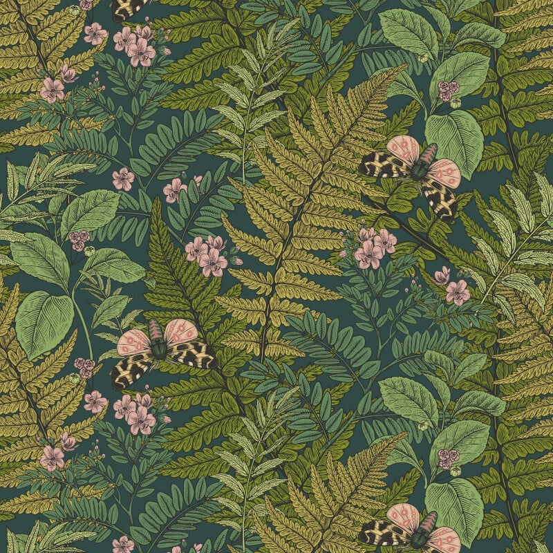 Wild Ferns Wallpaper - Forest Mix - Hoopla Walls - HWA1202W - Premier Wallcovering