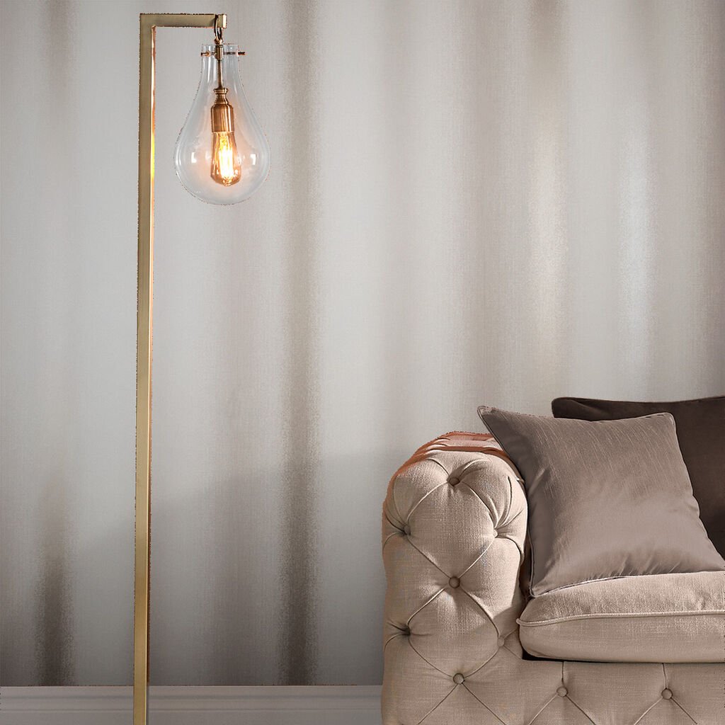 Wild Flower Stripe Wallpaper - Sand - Graham & Brown - 104074 - Premier Wallcovering