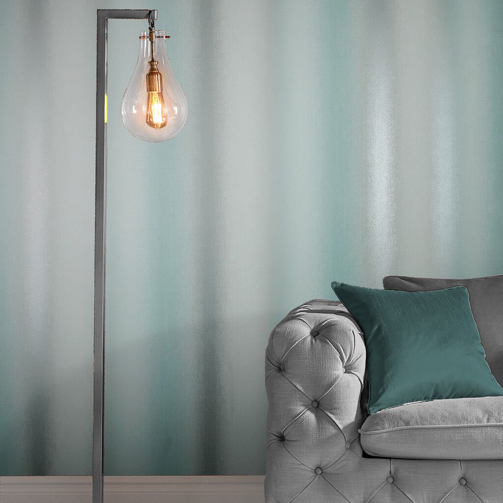 Wild Flower Stripe Wallpaper - Mint - Graham & Brown - 104078 - Premier Wallcovering