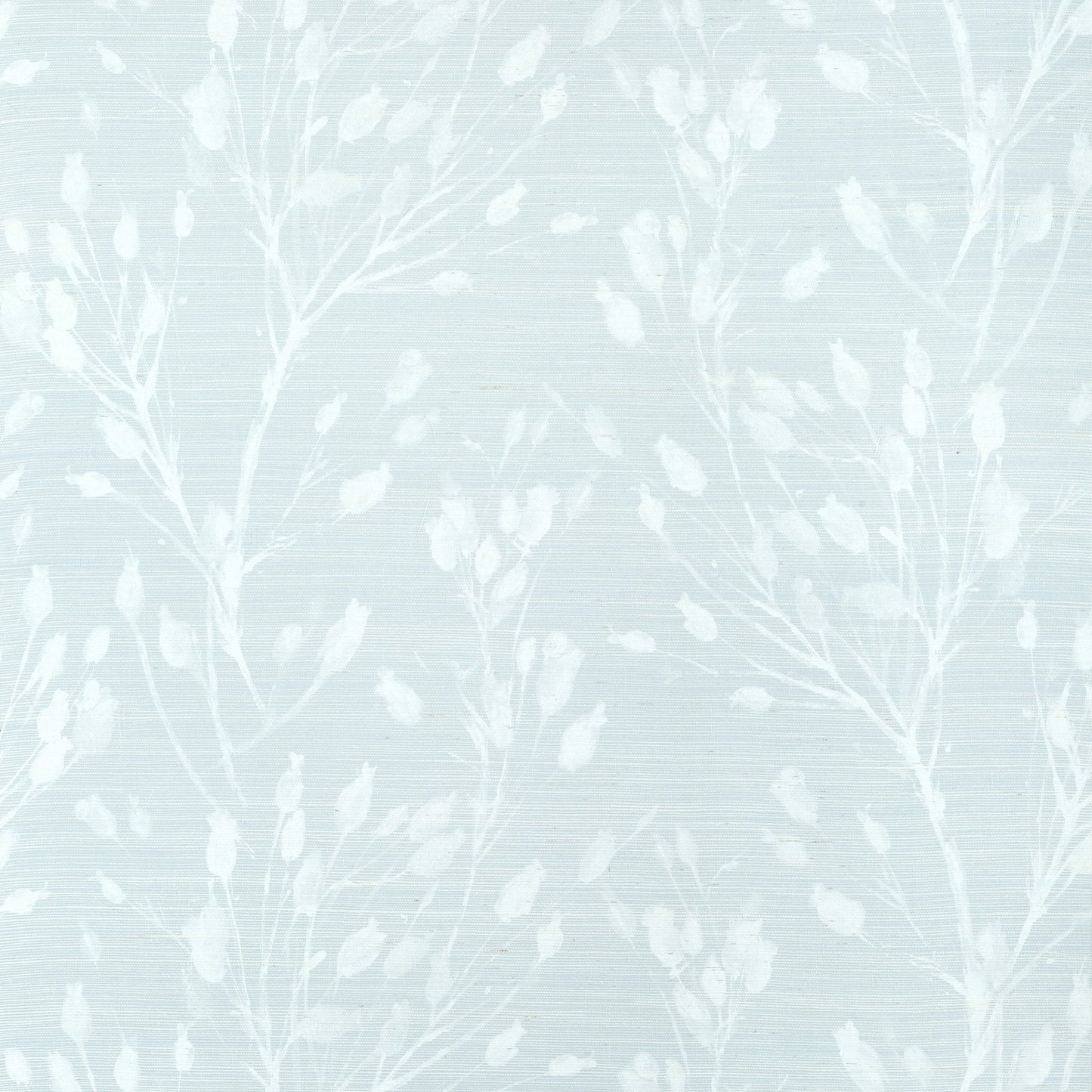 Wild Flower Wallpaper - Sleepy Blue - Thibaut - T27022 - Premier Wallcovering