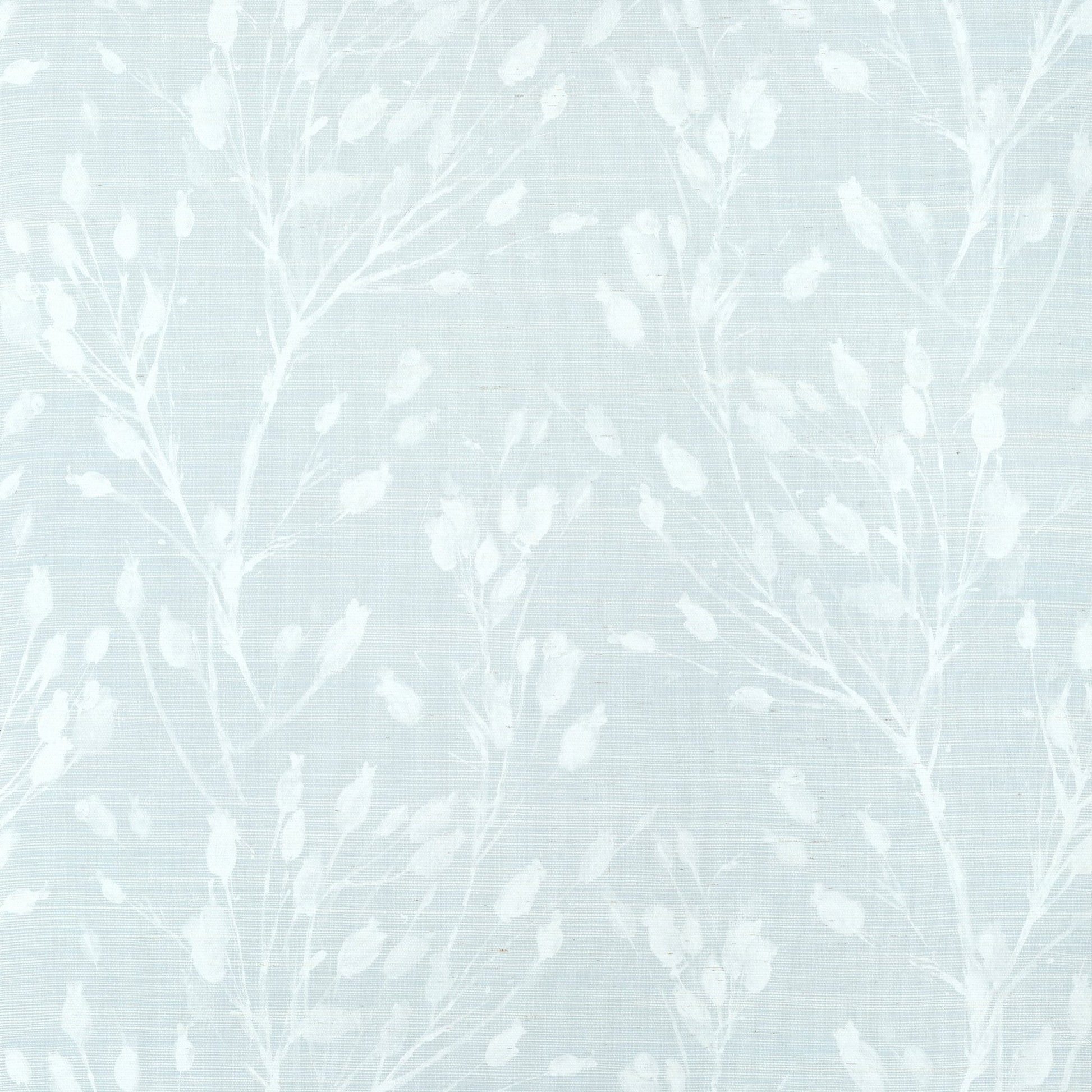 Wild Flower Wallpaper - Sleepy Blue - Thibaut - T27022 - Premier Wallcovering