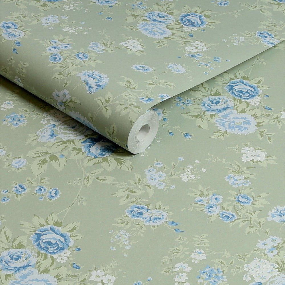 Wild Flower Wallpaper - Shabby Chic - 125131 - Premier Wallcovering