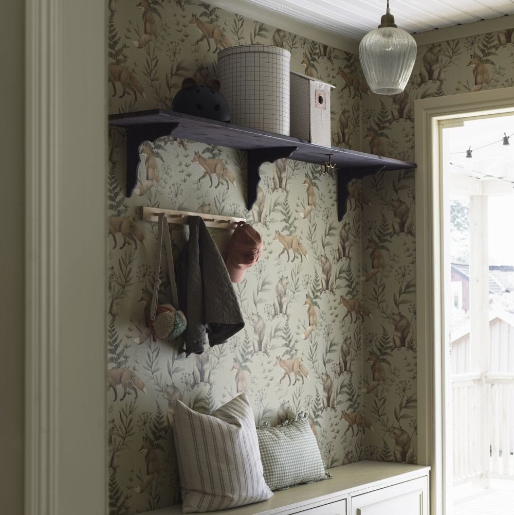 Wild Forest Wallpaper - Taupe - Boråstapeter - 6921 - Premier Wallcovering