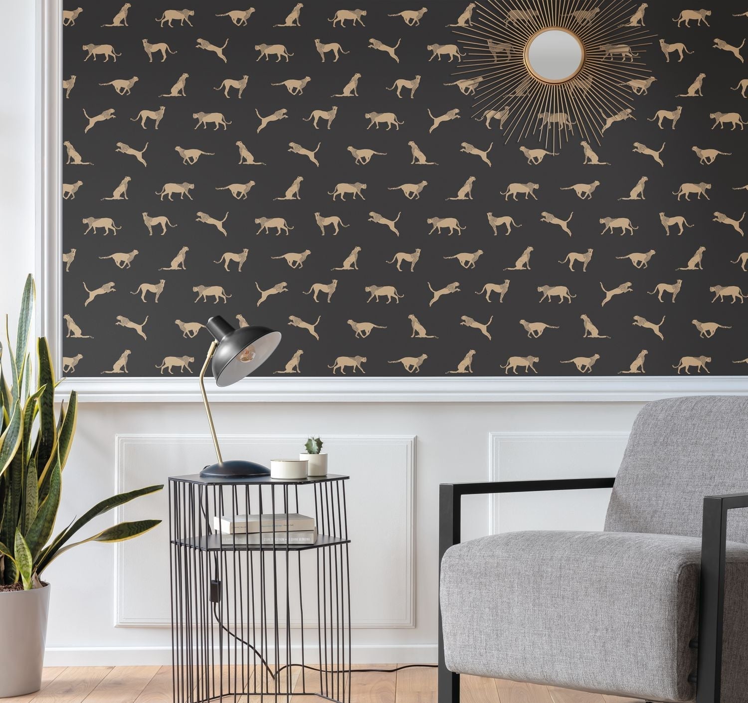 Wild Forest Wallpaper - Noir - Caselio - 101152091 - Premier Wallcovering