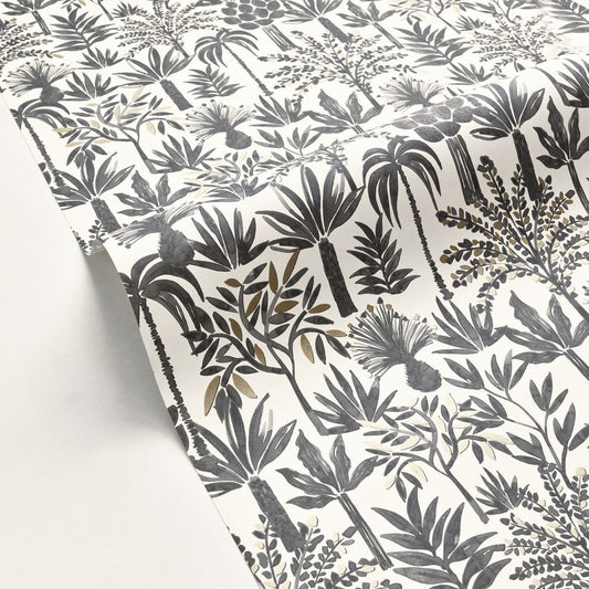 Wild Life Wallpaper - Blanc Noir - Caselio - 104350957 - Premier Wallcovering