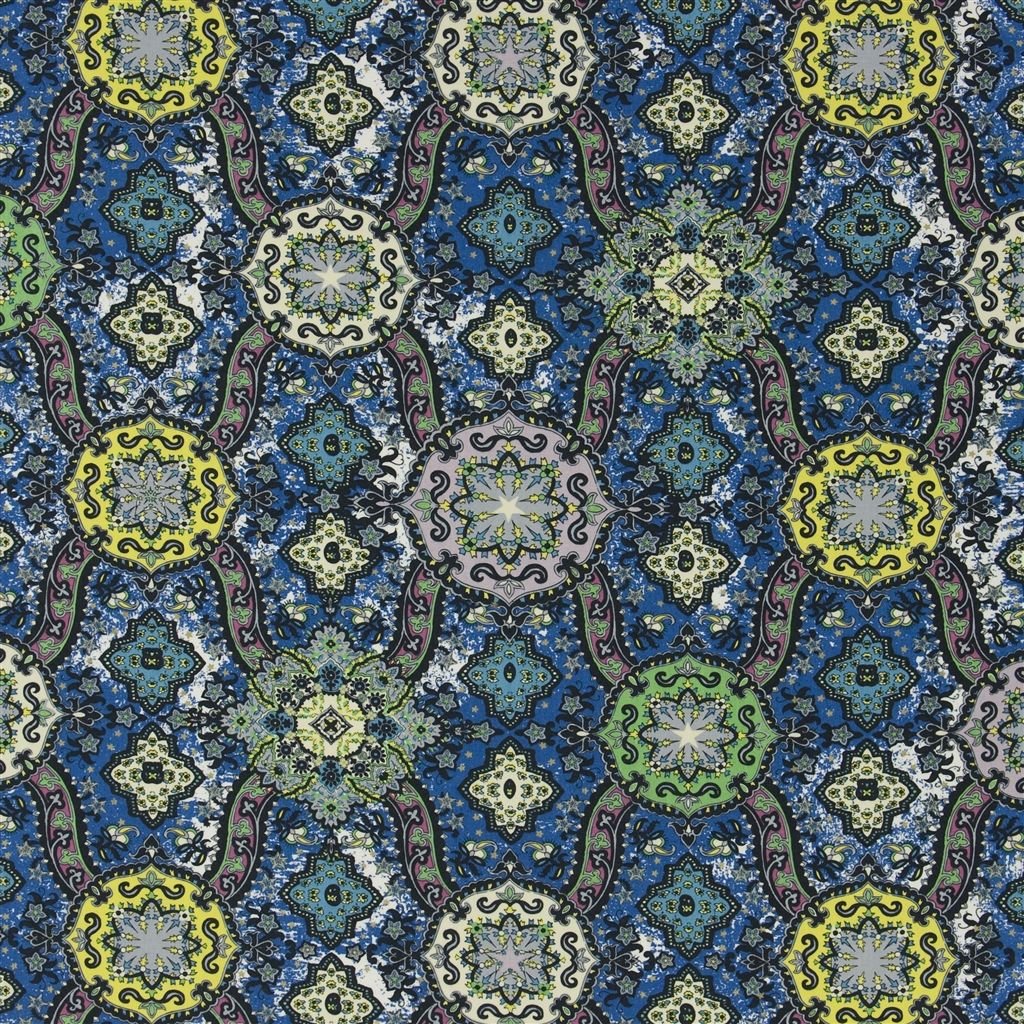 Wild Palms Fabric - Cobalt - Christian Lacroix - FCL030/04 - Premier Wallcovering