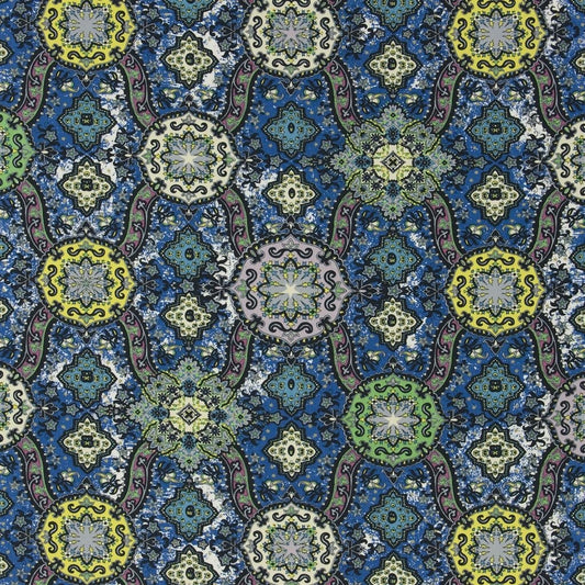 Wild Palms Fabric - Cobalt - Christian Lacroix - FCL030/04 - Premier Wallcovering