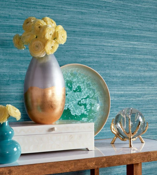 Wild Silk Wallpaper - Grey - Thibaut - T329 - Premier Wallcovering