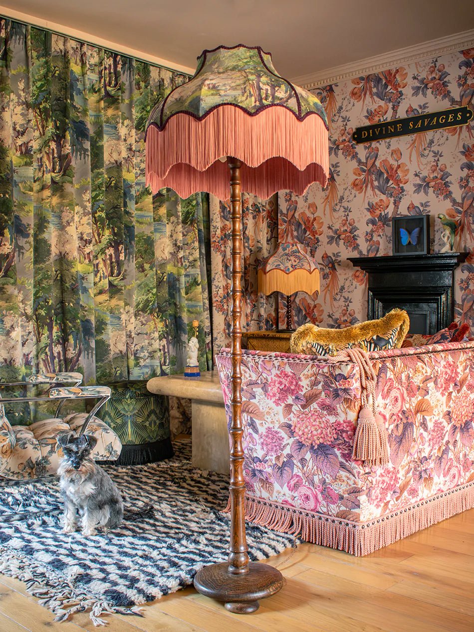 Wild Wild Woods Recycled Velvet Fabric - Natural - Divine Savages - DVS158-WLD-WLD-WOODS-VEL-MET - Premier Wallcovering