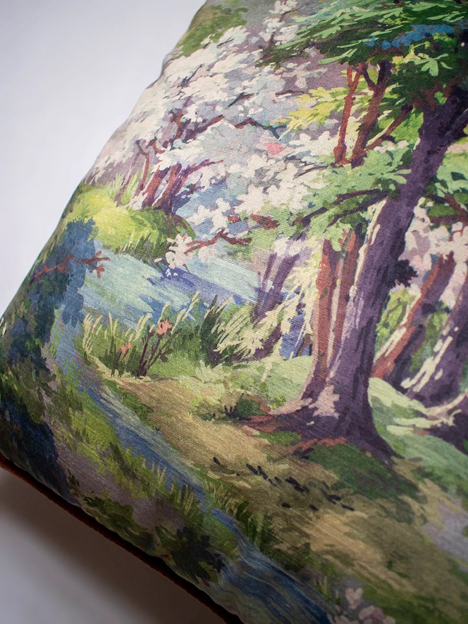 Wild Wild Woods Recycled Velvet Fabric - Natural - Divine Savages - DVS158-WLD-WLD-WOODS-VEL-MET - Premier Wallcovering